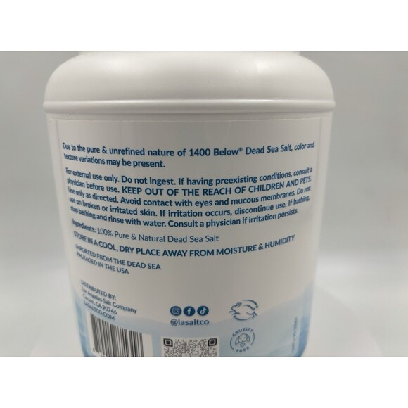 Dead Sea Magnesium  Bath Salts - LA SALT CO 100% PURE Dead Sea Salt 5 lbs. - Picture 3 of 6